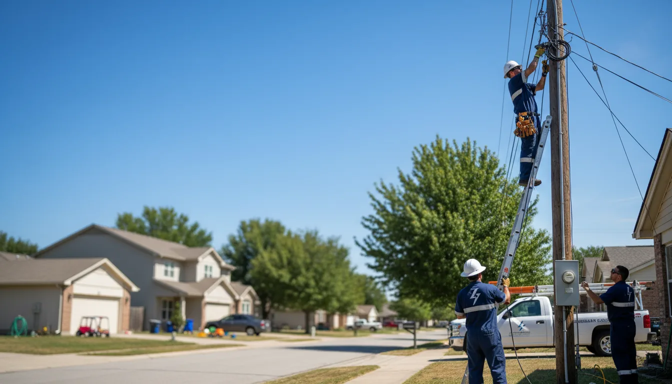 Residential electrician providing installation services in Whitewright, TX